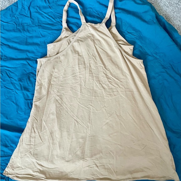 Beige Mini Dress with Pockets - Picture 3 of 3